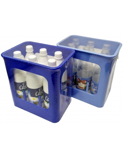 CAJA BOTELLAS 6UU AGUA/LECHE PLAS 73