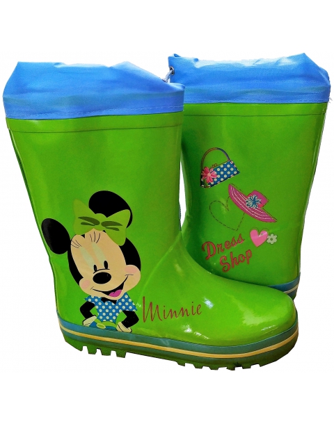 BOTA DE AGUA DE MINNIE VERDE NUMEROS 28 Y 32 ARDITEX