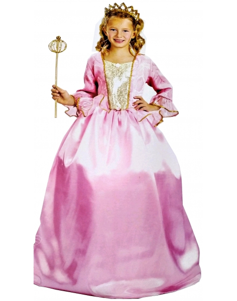 DISFRAZ TRAJE DE PRINCESA ROSA TALLA DE 7 A 9 AÑOS