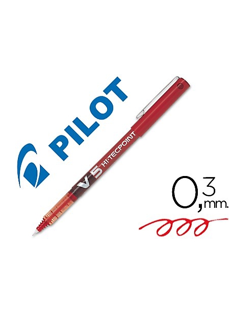 ROTULADOR PILOT 0.5MM V ROJO