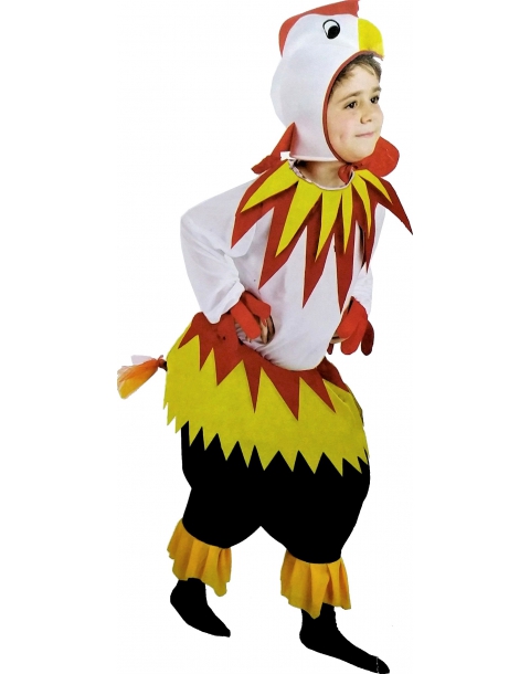 DISFRAZ DE TRAJE DE GALLO. TALLA 3 A 4 AÑOS.