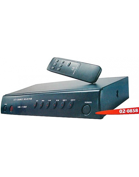 SELECCIONADOR DE SEÑAL PARA SATELITE DVD CAMARA VIDEO VIDEOCONSOLA ... CON MANDO A DISTANCIA