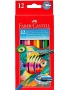 LAPIZ DE COLOR FABER-CASTELL CAJA DE 12 UNIDADES AQUARELABLE