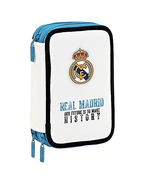 PLUMIER DE 3 CREMALLERA DEL REAL MADRID. 411754057 SAFTA.