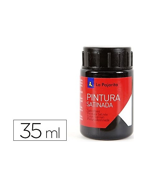 PINTURA BASE DE LATEX COLOR NEGRO. BOTE DE 35ML LA PAJARITA.