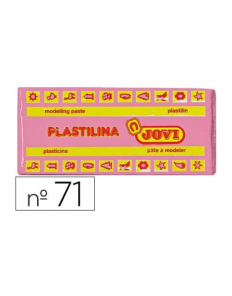 PLASTILINA DEL Nº 71 COLOR ROSA TAMAÑO MEDIANO 71/07.