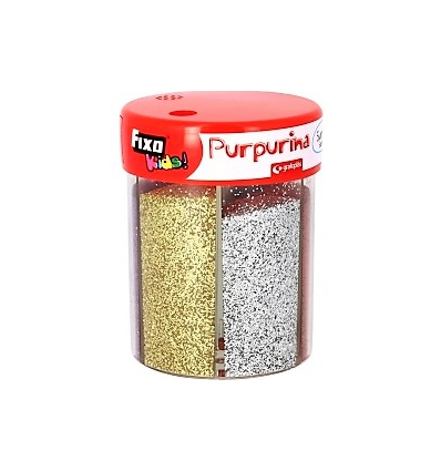 PURPURINA FINA FANTASIA EN BOTE DE 80GR. Y 6 COLORES. GRAFOPLAS 00039399.