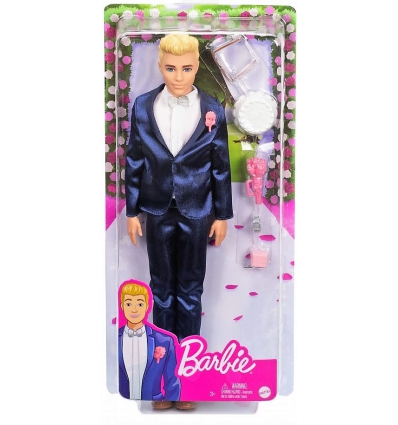 KEN CON TRAJE DE NOVIO DE BARBIE Y ACCESORIOS. MATTEL GTF36.