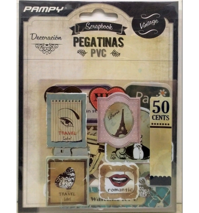 PEGATINAS DE PVC DECORATIVAS VINTAGE. POESSA.