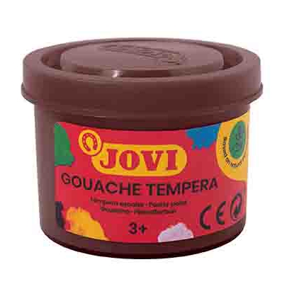 TEMPERA EN TARRO COLOR MARRON DE 35ML 12 JOVI