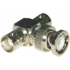 CONECTOR EN T BNC DE 1 MACHO A 2 BNC HEMBRAS METALICO