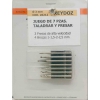 JUEGO DE 7 PIEZAS DE BROCAS MINI PARA TALADRAR Y FRESAR. MARCA REYDOZ 26212. PRECIO POR BLISTER