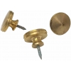 TIRADOR POMO TORNEADO DE 25MM. DE METAL DORADO DE LATON CON ROSCA