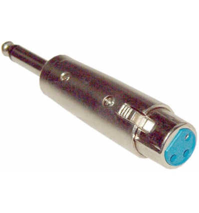 CLAVIJA ADAPTADOR XLR HEMBRA A JACK MACHO 6.3