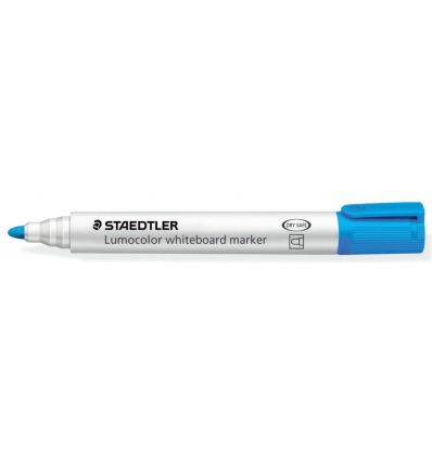 ROTULADOR PARA PIZARRA COLOR AZUL CLARO CON TINTA ANTISECADO DE STAEDTLER 351-30