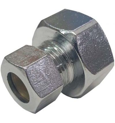 REDUCCION HERMETO CROMADO DE 12MM A 3/4" HEMBRA. PARA INTALACION DE TUBERIAS DE GAS