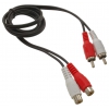 CABLE DE CONEXION DE AUDIO DE 2 MACHO X 2 HEMBRA RCA LONGITUD DEL CABLE 2.5 MTR. MARCA EDC 22.0060.