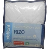 CUBRECOLCHON PROTECTOR SANIPAD RIZO IMPERMEABLE DE 105CM 100% ALGODON Y ANTIBACTERIAS DE VELFONT