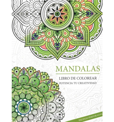 LIBRO DE COLOREAR MANDALAS SURTIDO DE SALDAÑA