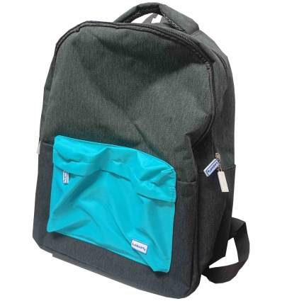 MOCHILA GRANDE DE 40CM CON 2 CREMALLERAS Y 1 BOLSILLO Y ASA DE LAGART 331314