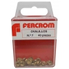 OVALILLOS EMBELLECEDOR PARA TORNILLO Nº 7 DE LATON EN BLISTER DE 40 PIEZAS DE FERCROM