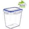 FIAMBRERA HERMETICA RECTANGULAR PROFUNDA DE 2100ML. DE PLASTICO DE ALTA CALIDAD