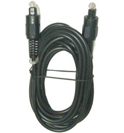 CABLE CONEXION FIBRA OPTICA DE 3 METROS AUDIO DIGITAL TOSLINK A TOSLINK DE 3MM. DE EDC