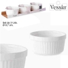 SET DE 3 BOWL REDONDO DE PORCELANA DE Ø 9,7CM DE VESSIA 84472