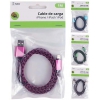 CABLE PARA CARGAR MOVIL CON USB A IPHONE DE 1 METRO DE MARKET SUPREM A9852