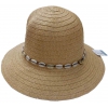 SOMBRERO PAMELA IMITACION A PAJA DE SRA. CON DECORACION DE CONCHAS TALLA UNICA DE MARKET SUPREM A9454