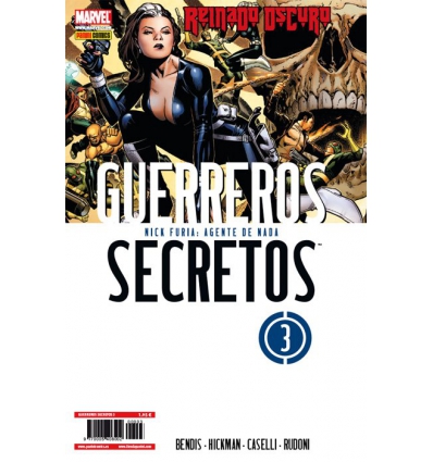 GUERREROS SECRETOS Nº 3 DE 28 NICK FURIA: AGENTE DE NADA REINADO OSCURO DE PANINI MARVEL