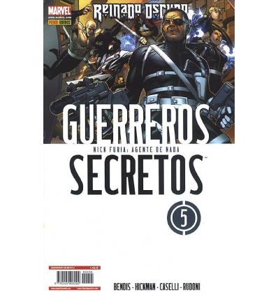 GUERREROS SECRETOS Nº 5 DE 28 NICK FURIA: AGENTE DE NADA REINADO OSCURO DE PANINI MARVEL