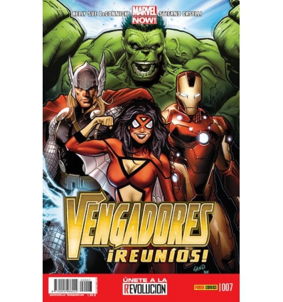 VENGADORES ¡REUNIOS! VOL 1 Nº 7 DE 22 UNETE A LA REVOLUCION PANINI MARVEL NOW