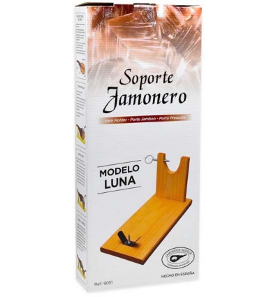 JAMONERO DE MADERA MODELO LUNA 9051 HECHO EN ESPAÑA MEDIDAS 405X166X270MM