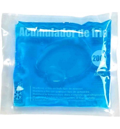 BOLSA ACUMULADOR DE 200ML. DE GEL PARA CONGELAR Y REFRIGERAR FLEXIBLE Y REUTILIZABLE.