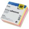 TACO DE NOTAS ADHESIVAS DE QUITA Y PON DE COLORES FLUORESCENTES MEDIDAS 76X76MM Y 320 UNIDADES DE MARKET SUPREM A9704