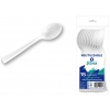 CUCHARILLA DE PLASTICO REUTILIZABLE DE 13CM PARA POSTRE EN PACK DE 15 UNIDADES. DE SILVEX 1515