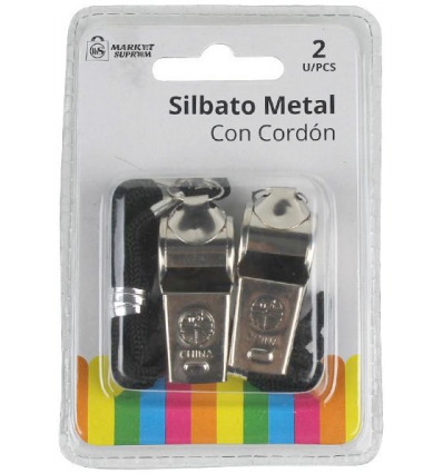 SILVATO METALICO CON CORDON EN PACK DE 2 UNIDADES DE MARKET SUPREM A8554