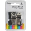 SILVATO METALICO CON CORDON EN PACK DE 2 UNIDADES DE MARKET SUPREM A8554