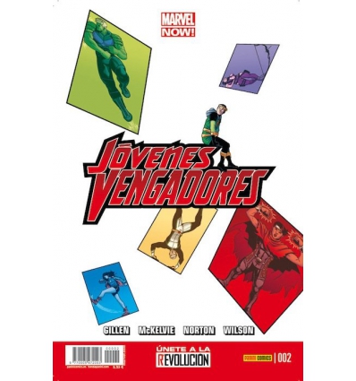 JOVENES VENGADORES VOL 2 Nº 2 DE 12 UNETE A LA REVOLUCION DE PANINI MARVEL NOW