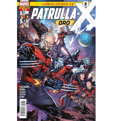 LA IMPOSIBLE PATRULLA X VOL 1 Nº 70 DE 156 PATRULLA X ORO 8 LEGACY LA GUERRA DE LA ZONA NEGATIVA PARTES 1 Y 2 DE PANINI MARVEL