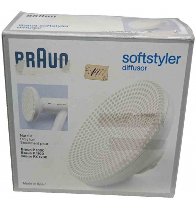 DIFUSOR PARA SECADOR BRAUN SOFTSTYLER DIF 2 ART. 4583.