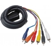 CABLE DE CONEXIONES TV 1 MACHO EUROCONECTOR A 4 RCA AUDIO Y 2 RCA VIDEO DE EDC 2-0690.