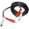 CABLE DE CONEXION DE AUDIO 2 RCA MACHO A 2 RCA MACHO Y 5 METROS DE CABLE.