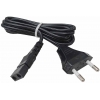 CABLE DE ALIMENTACION PARA RADIO RECTANGULAR Y COLOR NEGRO.