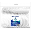 CUCHARILLA DE PLASTICO REUTILIZABLE DE 13CM PARA POSTRE EN PACK DE 50 UNIDADES. DE SILVEX 1867.