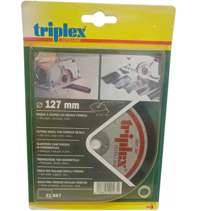 DISCO PARA CORTAR METAL DE Ø 127MM DE TRIPLEX 31567.