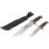 MACHETES MONTAÑA 1 GRD 20CM HOJA 32CM TOTAL 1 PQ 11CM HOJA 20CM TOTAL PUÑO DE FIBRA Y DORADO Y FUNDA CAMUFLAJE MONTERO 1840.