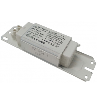 REACTANCIA 40W 220V 50HZ PARA TUBO LAYRTON BPL 36/23. MEDIDAS 15X4CM.