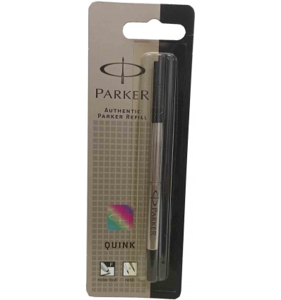 RECAMBIO PARA BOLIGRAFO ROLLER PARKER NEGRO PUNTA FINA DE PARKET QINK RB F.BLK S0881190.